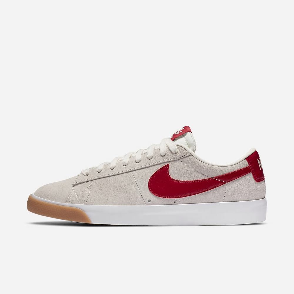 Chaussure De Skate Nike SB Blazer Low GT Beige 1853-460 Sail/White/Gum Light Brown/Cardinal Red Homme | BIV-68335637